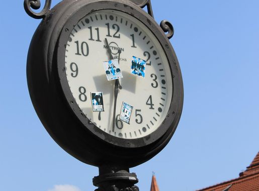 Free Images : blue, lighting, decor, clock tower, bydgoszcz, street clock  2848x4272 - - 1000771 - Free stock photos - PxHere