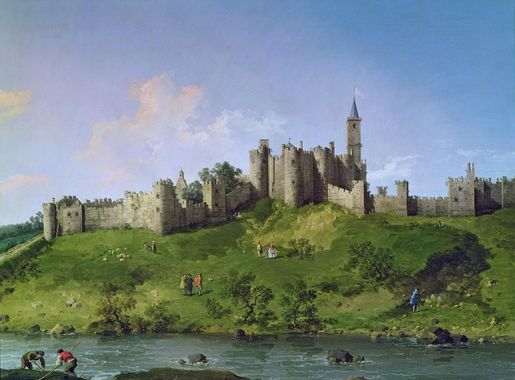 Painting of Alnwick Castle image - Free stock photo - Public Domain photo -  CC0 Images