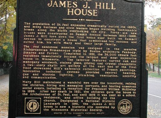 File:James J. Hill House-side2-Historic Marker.jpg - Wikimedia Commons