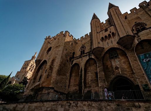 File:Avignon - Place du Palais - View NE on 14th Century Palais des Papes -  Largest Gothic building