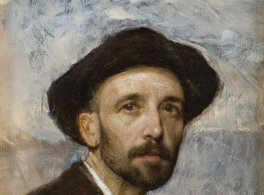 Fil:Julius Paulsen - Self-portrait with soft hat, 1900.jpeg - Wikipedia,  den frie encyklopædi