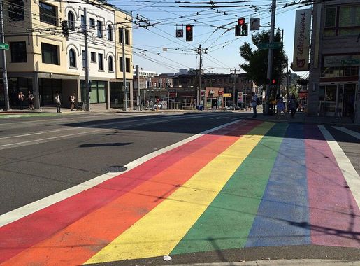 File:Rainbow crosswalk Capitol Hill, Seattle.jpg - Wikimedia Commons