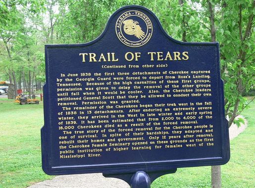 File:Cherokee Heritage Center - Trail of Tears Schild 2.jpg - Wikimedia  Commons