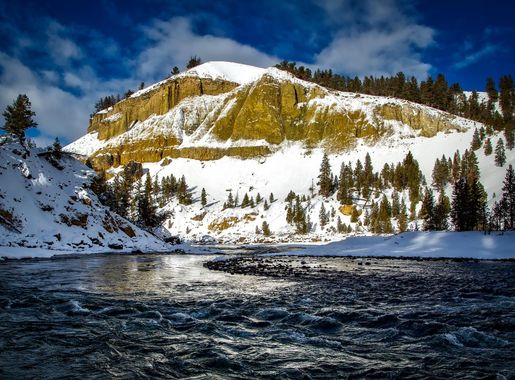 Free Images : landscape, nature, forest, wilderness, snow, winter, sky,  lake, valley, mountain range, reflection, scenic, scenery, weather,  national park, season, trees, outdoors, woods, hdr, clouds, riverbank,  alps, wyoming, yellowstone river, landform,