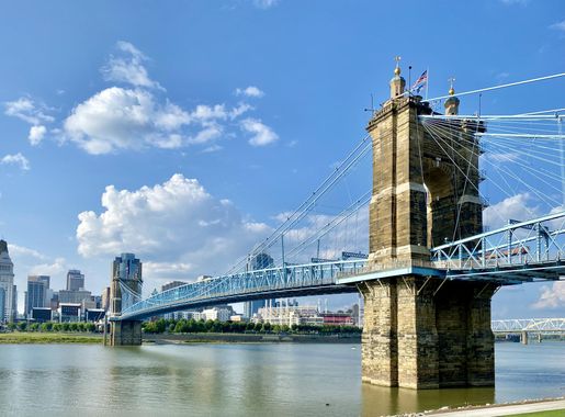 File:Cincinnati Skyline and Roebling Bridge from Riverfront Commons,  Covington, KY - 51400457956.jpg - Wikimedia Commons