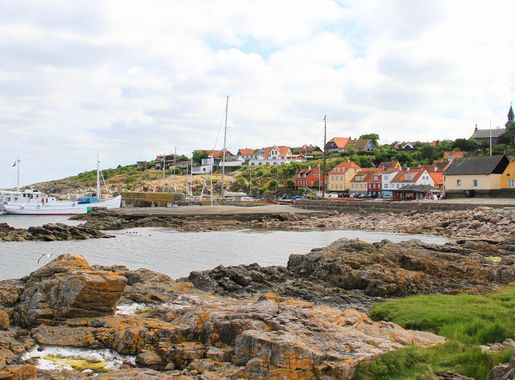 File:Town Gudhjem Island Bornholm, Denmark.jpg - Wikimedia Commons