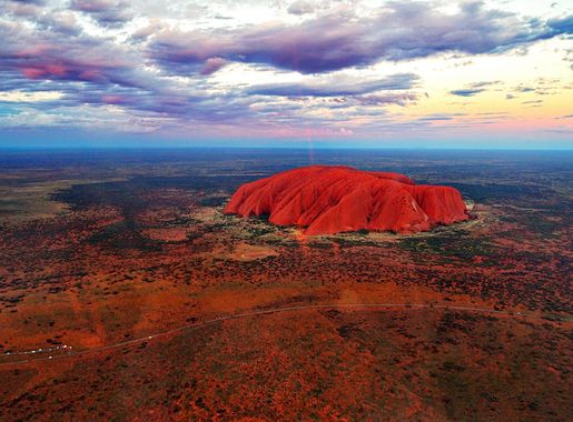 File:Aerial view of Uluru at sunset.jpg - Wikimedia Commons