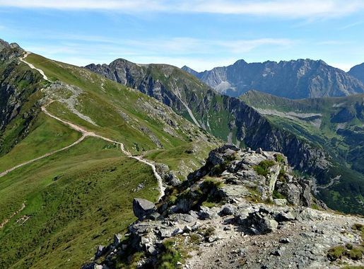 Free Images : landscape, walking, trail, hill, adventure, valley, mountain  range, tourism, terrain, ridge, summit, sports, mountains, alps,  backpacking, plateau, fell, tatry, tops, hiking trails, landform, the high  tatras, mountain pass, krivan,
