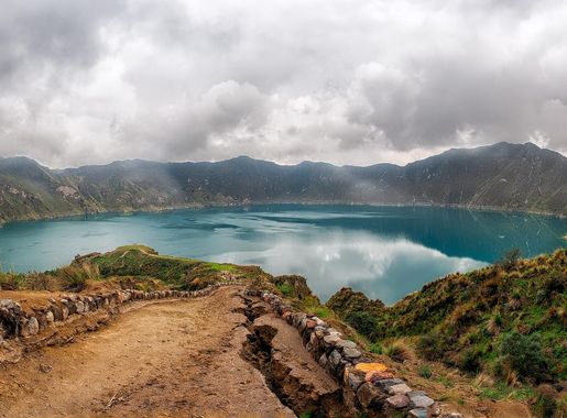 Free Images : landscape, sea, coast, nature, cloud, hill, lake, valley,  mountain range, fjord, reservoir, highland, body of water, plateau,  caldera, loch, ecuador, cotopaxi, vulcano, quilotoa, mountain pass,  mountainous landforms 4500x2268 - -