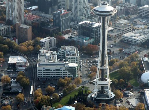 File:Aerial Space Needle and EMP - November 2011.JPG - Wikimedia Commons