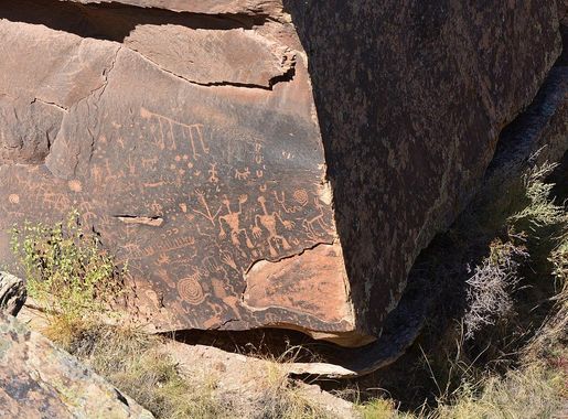 File:Petrified Forest National Park 14 - Newspaper Rock petroglyphs.jpg -  Wikimedia Commons