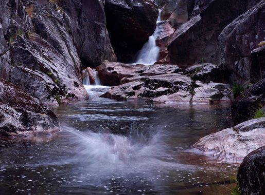 Free picture: river, water, nature, waterfall, stream, stone, canyon,  landscape
