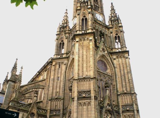 HD wallpaper: cathedral, good shepherd, san sebastian, church, architecture  | Wallpaper Flare