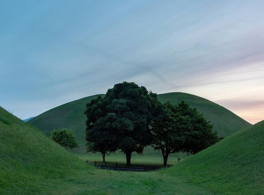 File:Trees surrounded by grassy tumuli at sunset in Daereungwon Tomb Complex  of Gyeongju in South Korea.jpg - Wikimedia Commons