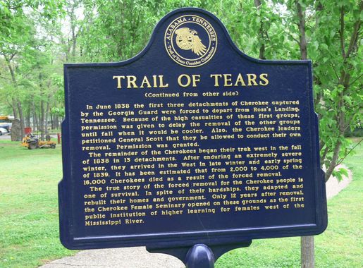 File:Cherokee Heritage Center - Trail of Tears Schild 2.jpg - Wikimedia  Commons