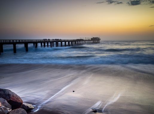 File:Namibie beach pier sunset (Unsplash).jpg - Wikimedia Commons
