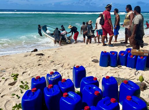 U.S. Coast Guard conducts medical evacuation and delivers drought relief in Federated  States of Micronesia