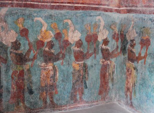 Archivo:Bonampak, Temple of the Murals, musicians (14179847567).jpg -  Wikipedia, la enciclopedia libre