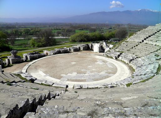 File:Ancient Theatre, built by Philip II in the 4th century BC and later  reconstructed by the Romans, Philippi (7272297822).jpg - Wikipedia