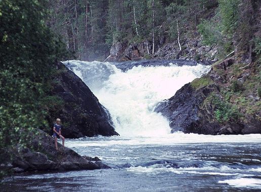 Tiedosto:Jyrava waterfall in Kuusamo 1975.JPG – Wikipedia