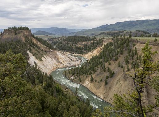 File:Yellowstone River, Bumpus Butte, and Calcite Springs in Yellowstone  National Park, Wyoming, US.jpg - Wikimedia Commons