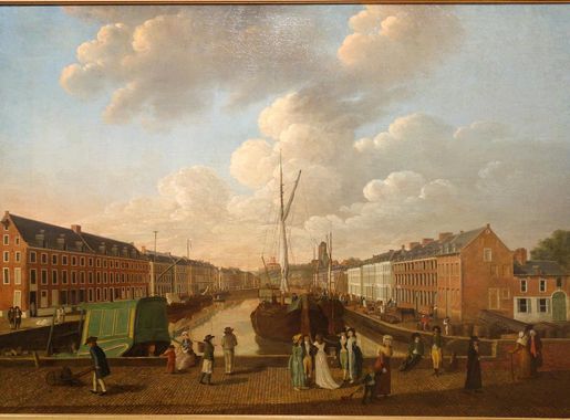 Bestand:The Leuven Canal in 1804, attributed to Louis-Marie Autissier -  Museum M - Leuven, Belgium - DSC05593.JPG - Wikipedia