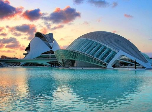 File:Sunset In The City Of Arts And Sciences Valencia Spain (58944456).jpeg  - Wikimedia Commons