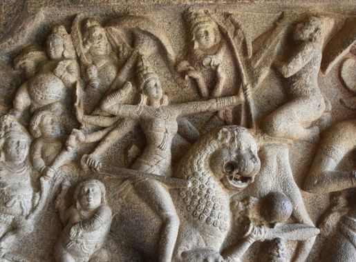 File:Mahishasuramardini Mandapam, Pallave period, 7th century, Mahabalipuram  (26) (37473594401).jpg - Wikimedia Commons