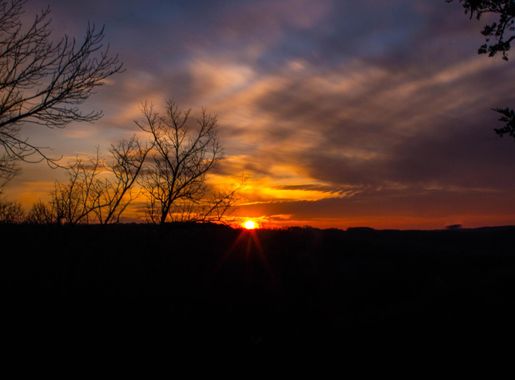 Sunset at Yellow River State Forest, Iowa with clouds image - Free stock  photo - Public Domain photo - CC0 Images