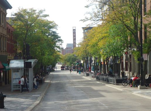 State Street in Madison, Wisconsin image - Free stock photo - Public Domain  photo - CC0 Images
