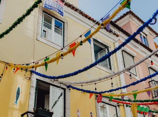 HD wallpaper: Streets decorated for the Saint Anthony Feast in Lisbon,  Portugal | Wallpaper Flare