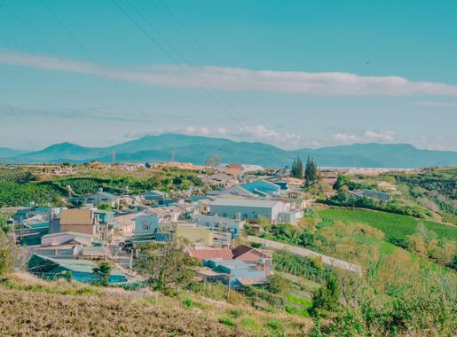 Free Images : beautiful, landscape, pastel, fresh, natural, sky, village,  rural area, bird's eye view, field, hill, suburb, residential area, cloud,  land lot, tree, aerial photography, horizon, farm, mountain, plain,  ecoregion, grassland,