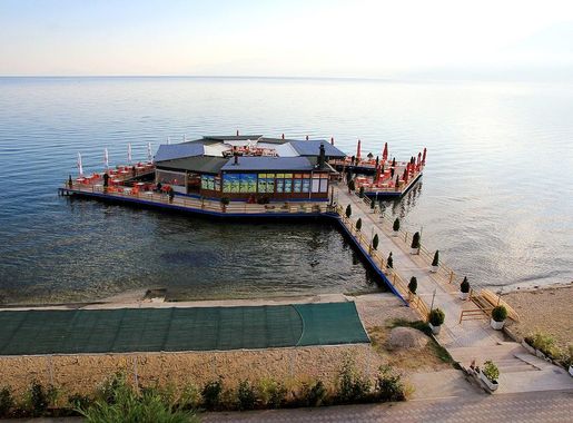 File:Restaurant on Ochrid lake Pogradec Albania 2018.1.jpg - Wikimedia  Commons