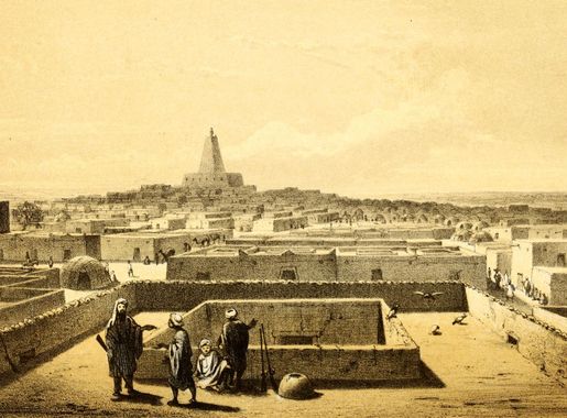 File:Barth 1858 Timbuktu from terrace.jpg - Wikimedia Commons