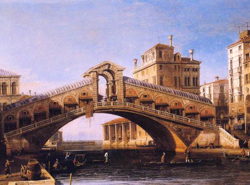 File:Canaletto - Capriccio of the Rialto Bridge with the Lagoon Beyond.JPG  - Wikipedia