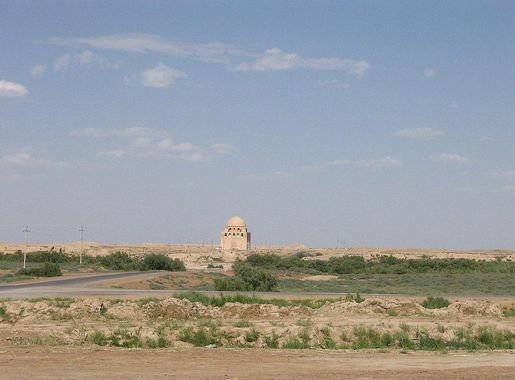 File:Sultan Sanjar mausoleum - Merv.jpg - Wikimedia Commons