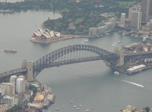 File:Aerial view of Sydney Harbour Bridge.jpg - Wikimedia Commons