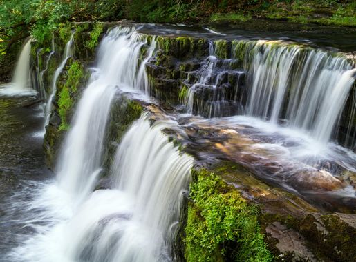 Free Images : tree, nature, rock, waterfall, leaf, fall, river, country,  summer, moss, stream, green, autumn, park, brown, body of water, brecon,  trees, rocks, uk, long, national, wales, exposure, falls, wasserfall, water