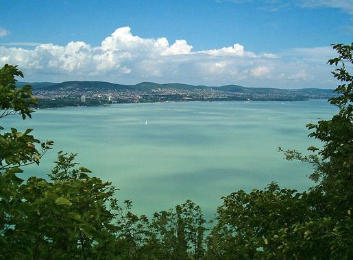 File:Views of Balatonfüred and Lake Balaton from Tihany Peninsula, Hungary.jpg  - Wikipedia
