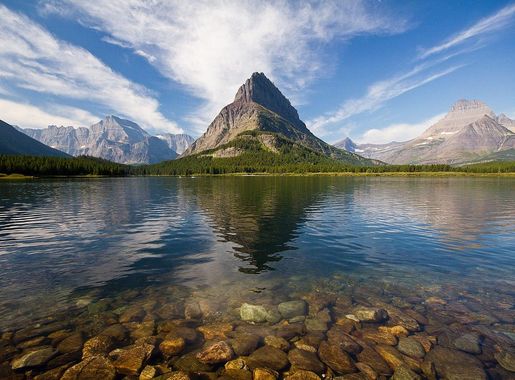 File:Grinnell Point and Swiftcurrent Lake in Glacier National Park, Montana,  U.S.A.jpg - Wikimedia Commons