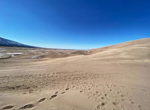 File:Great Sand Dunes National Park - footsteps in the sand.jpg - Wikimedia  Commons