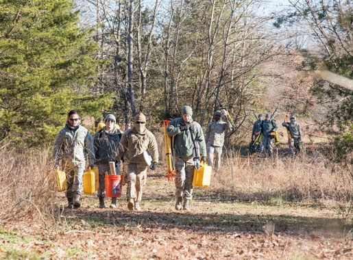 436th CES hones aircraft mishap surveying skills > Dover Air Force Base >  Display