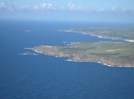 File:Lands End, Cape Cornwall, Brisons - aerial photo.jpg - Wikimedia  Commons