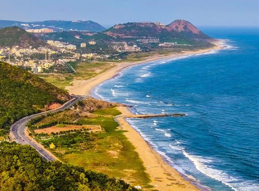 File:Visakhapatnam beach road from Kailsagiri hill.jpg - Wikimedia Commons