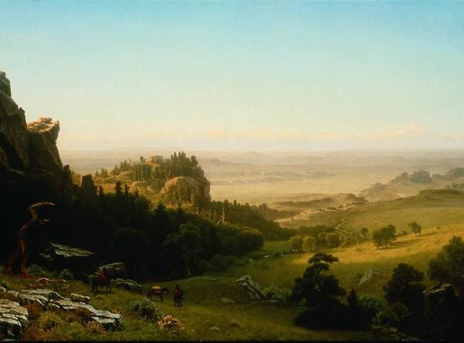 File:Albert Bierstadt - View from the Wind River Mountains, Wyoming.jpg -  Wikimedia Commons