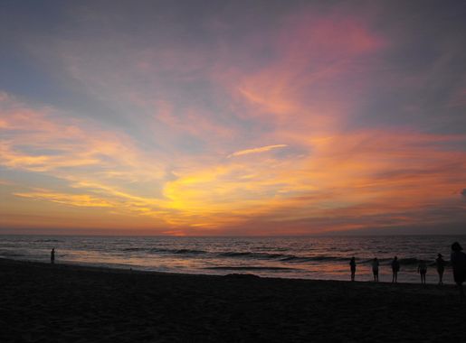 File:Sunrise over the beach at Chincoteague National Wildlife Refuge - Assateague  Island National Seashore on the