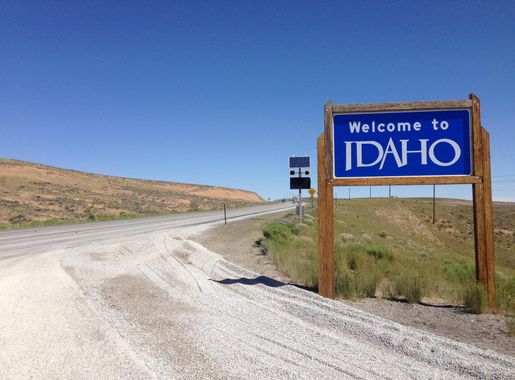 File:2014-06-22 09 58 05 Welcome to Idaho sign along U.S. Route 93  northbound just after crossing the Nevada border.JPG - Wikimedia Commons
