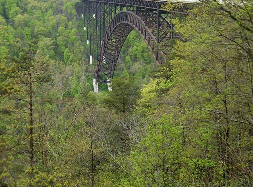 File:New River Gorge Bridge - view from Canyon Rim Visitors Center.jpg -  Wikimedia Commons