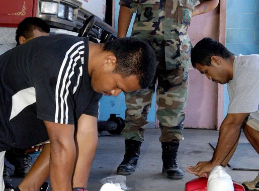 Reservist helps fellow firefighters in Nauru > Air Force > Article Display