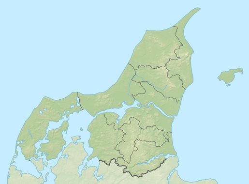 Fil:Denmark North Jutland rel location map.svg - Wikipedia, den frie  encyklopædi